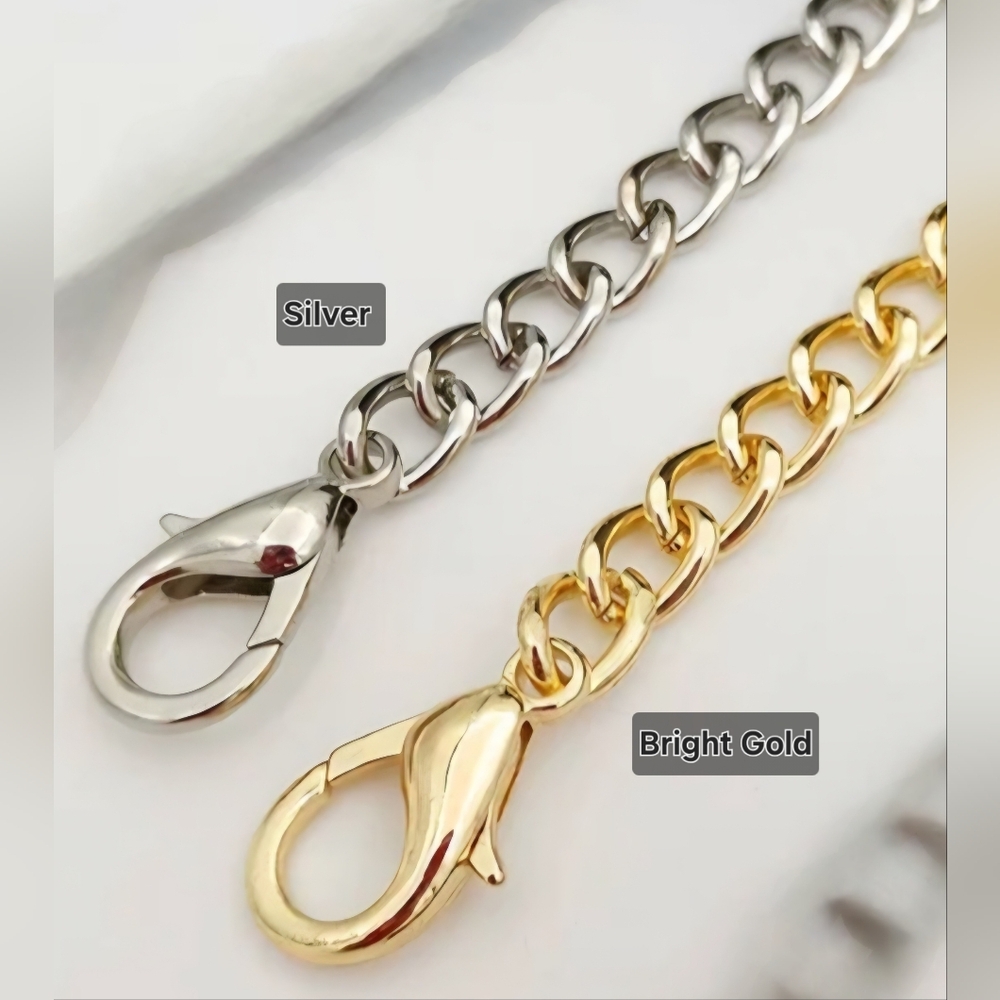 Gold and Silver Chain Strap with Lobster Clasps. $12 Each or Both For $20